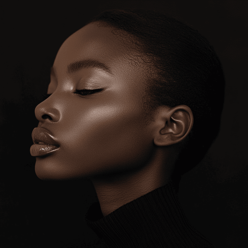 A minimalist eyeshadow look in a neutral shade for a polished, clean finish.